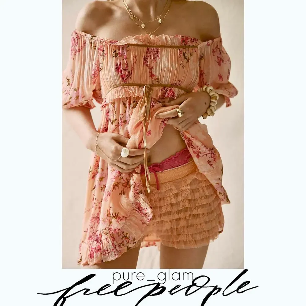Free People floral mini dress